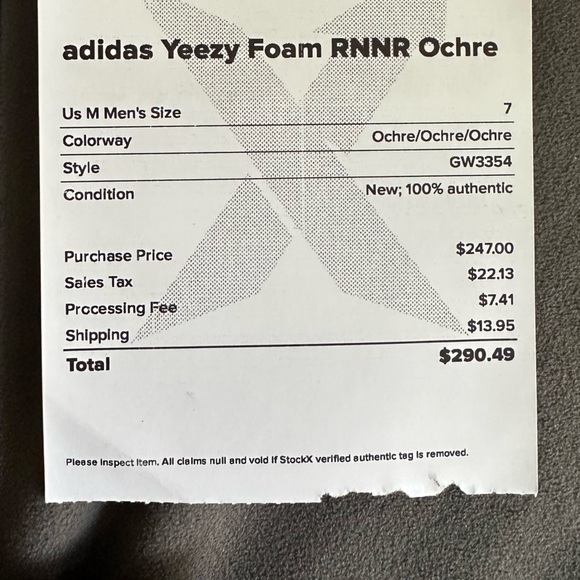Yeezy Foam Runners - Ochre Unisex - Picture 5 of 7